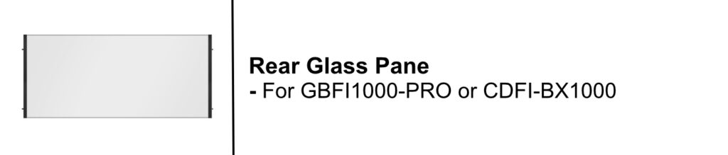 Pro rear glass 1000 image on safe home fireplace website